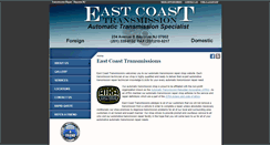 Desktop Screenshot of eastcoasttransmissions.com