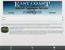 Tablet Screenshot of eastcoasttransmissions.com